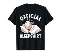 Sleepshirt Oficial de Vaca sarcástica Dormir Animales Dormir Camiseta