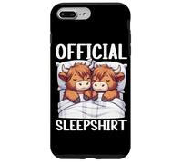 Sleepshirt Oficial Highland Cow Sleeping Animals Bedtime Carcasa para iPhone 7 Plus/8 Plus