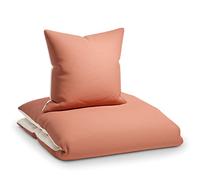 sleepwise Juego de ropa de cama de verano 140 x 200 cm, 2 piezas, respetuoso con el medio ambiente, suave, transpirable, no necesita planchado y no se arruga. Juego de funda nórdica