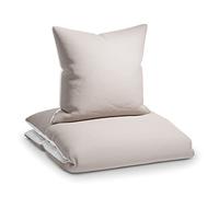 sleepwise Juego de ropa de cama de verano 140 x 200 cm, 2 piezas, respetuoso con el medio ambiente, suave, transpirable, no necesita planchado y no se arruga. Juego de funda nórdica