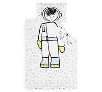 SLEEPWISE Juego de ropa de cama infantil 135 x 200, Certificado Eco-Tex 2 piezas de ropa de cama infantil, funda de almohada 50 x 75 cm, Extrasuave microfibra niños juego de cama y cremallera, Planets
