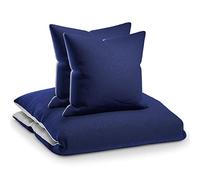 sleepwise Ropa de cama de verano 240 x 220 cm, 3 piezas, Öko-Tex, muy suave, transpirable, no necesita planchado y no se arruga. Juego de funda nórdica de microfibra suave con fundas
