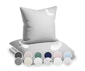 sleepwise Soft Wonder Juego de Funda Nordica Cama Individual, Ropa para Camas Lino Microfibra Oeko-Tex®, Fundas de Almohada y Edredón Lavables a Máquina, Hipoalergénicas, Ropa de Cama 135 x 200