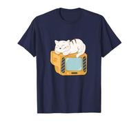Sleepy Cat en TV Print Camiseta
