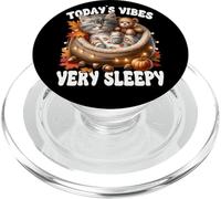 Sleepy Cat For Women Men & Kids Fall Vibes For Kitten Lover PopSockets PopGrip para MagSafe