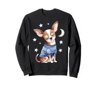 Sleepy Chihuahua Stars and Moon Dog Lover Pijama para Dormir Sudadera