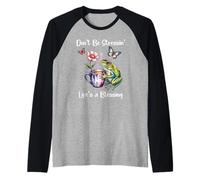 Sleepy Cute Frog Dont Be Stressin Lifes a Blessing Butterfly Camiseta Manga Raglan