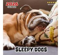 Sleepy Dogs Calendar 2026: Twelve months of drowsy pups in adorable resting moments