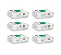 Sleepy Easy Clean - Pack de 6 toallitas de limpieza (verde, 6 × 100 unidades, fórmula de jabón blanco), brillo sin rayas en todas las superficies