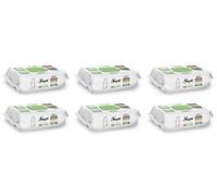 Sleepy Easy Clean Toallitas de limpieza multiusos 6 x 100 unidades, todos los tipos, prácticas toallitas húmedas para el hogar y la vida cotidiana, limpieza higiénica en cualquier situación (6 x piñas