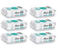 Sleepy Easy Clean Toallitas de limpieza multiusos 6 x 100 unidades, todos los tipos, prácticas toallitas húmedas para el hogar y la vida cotidiana, limpieza higiénica en cualquier situación (6