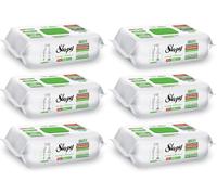 Sleepy Easy Clean Toallitas de limpieza multiusos 6 x 100 unidades, todos los tipos, prácticas toallitas húmedas para el hogar y la vida cotidiana, limpieza higiénica en cualquier situación (6