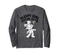Sleepy Girl Social Club Cozy Pijama Humor Lindo Manga Larga