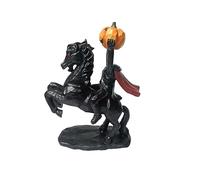 Sleepy Hollow Jinete sin cabeza Estatua Decoración Horror Jinete sin cabeza Decoración de Halloween Escultura Adornos de resina hechos a mano Figuras for el hogar Interior Oficina Escritorio Decoracio