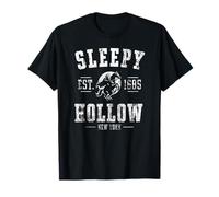 Sleepy Hollow New York EST. 1685 - Estampado Desgastado de Jinete Camiseta