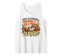 Sleepy Raccoon Relajante De Alguna Manera Todavía Bien Fairycore Camiseta sin Mangas