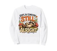 Sleepy Raccoon Relajante De Alguna Manera Todavía Bien Fairycore Sudadera