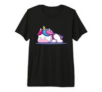 Sleepy Unicorn Einhorn Cute Süss Comic Design Kids Party Camiseta Premium