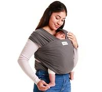 Sleepy Wrap Fular Portabebé Elástico 3-16 kg, Bebé, Gris Oscuro