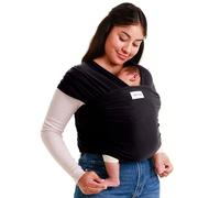 Sleepy Wrap Fular Portabebé Elástico 3-16 kg, Bebé, Negro