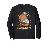 Sleepybara Lindo Capybara Siesta En Pijama Manga Larga