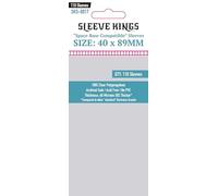 Sleeve Kings Fundas compatibles con base espacial (40 x 89 mm) - Paquete de 110, 60 micras