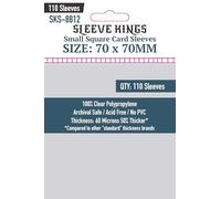 Sleeve Kings Fundas cuadradas pequeñas para tarjetas, 70 mm x 70 mm, paquete de 110