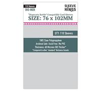 Sleeve Kings Fundas para tarjetas de, fundas grandes de batalla de Hogwarts (76 mm x 297 mm), 110 fundas de plástico transparente