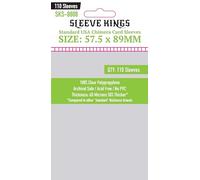 Sleeve Kings - Fundas para tarjetas de quimera estándar de Estados Unidos (57,5 x 89 mm), paquete de 110, 60 micras