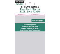 Sleeve Kings Fundas para tarjetas europeas (59 x 92 mm), paquete de 110, 60 micras