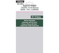 Sleeve Kings SKS-8814 - Fundas estándar para cartas, 110 unidades, transparentes, 60 micras de grosor, tamaño grande (70 x 120 mm), compatible con Cascadia y más -