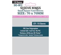 Sleeve Kings Fundas cuadradas pequeñas para tarjetas, 70 mm x 70 mm, paquete de 110