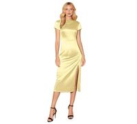 Sleeveless Backless Maxi Dress for Wedding Guest with Cowl Neck Open Back and Silk Tie Formal Prom Dresses for Women(Army Green,S)