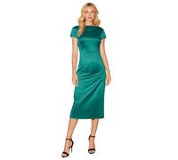 Sleeveless Backless Maxi Dress for Wedding Guest with Cowl Neck Open Back and Silk Tie Formal Prom Dresses for Women(Green,M)