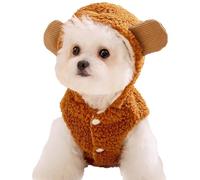 Sleeveless Pet Coats, Warm Cat Jackets, Fashionable Dog Coat, Skin Friendly Pet Apparel, Daily Wear Pet Clothing, Outdoor Dog Outfits, Stylish Pet Clothing, Cozy Dog Coats, Clothes with Hat for Pets
