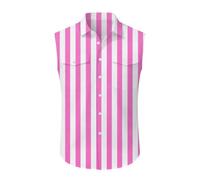Sleeveless Plaid Shirt For Beer Festival Casual Breathable Woven Shirt For Summer Events, Camisa a Cuadros sin Mangas, Transpirable, Festival, Verano, Hombre.