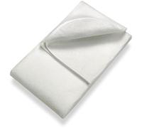 Sleezzz Basic Protector de colchón de fieltro punzonado transpirable, para colocar sobre el somier, color blanco, protección contra la abrasión y las manchas (90 x 200 cm)