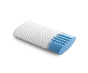 Sleezzz Cool Viscoelastik Almohada cervical 35 x 75 cm menor sensibilidad a la temperatura de la espuma viscoelástica especial, almohada ergonómica para el cuello, espuma viscoelástica, almohada