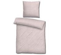 Sleezzz Juego de ropa de cama de muselina, funda nórdica de 135 x 200 cm, funda de almohada de 80 x 80 cm, 100% algodón, doble capa (rosa)
