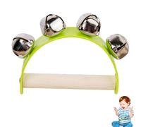 Sleigh Bell - Handheld Jingle Shaker | Musical Rhythm Toys | Rainbow Jingle Bell Handhold | Musical Toys Sound Maker For Kids Play Learning Classroom Activities Parties and Early Music Rhythm Traini