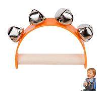 Sleigh Bell - Handheld Jingle Shaker | Musical Rhythm Toys | Rainbow Jingle Bell Handhold | Musical Toys Sound Maker For Kids Play Learning Classroom Activities Parties and Early Music Rhythm Traini