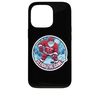 Sleigh The Game Ice Hockey Player Christmas Santa Lover Xmas Carcasa para iPhone 13 Pro