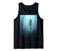 Slenderman sin rostro acecha bosques de Connecticut Camiseta sin Mangas