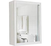 SLGGPJBU Armario con espejo de baño, armario de baño montado en la pared para el hogar u hotel, armario de espejo de baño, caja de espejo de pared, armario de almacenamiento colgante de pared
