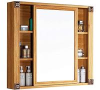 SLGGPJBU Armario de baño con espejo de pared, 80 x 70 x 12 cm