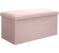 SLGGPJBU Banco de almacenamiento plegable, reposapiés rectangular para sofá, taburete de almacenamiento de gran capacidad, taburete portátil para sala de estar, color azul, 25 L 15.7 x 9.8 x 9.8