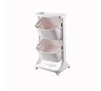 SLGGPJBU Carrito de almacenamiento de cocina, carrito inclinado de polipropileno para el hogar, almacenamiento de cocina, móvil