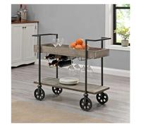 SLGGPJBU Carrito de almacenamiento de cocina con asas y estantes para té, café y servir, carrito de almacenamiento rodante para el hogar y la oficina