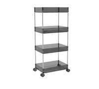 SLGGPJBU Carrito de almacenamiento rodante de 3 niveles con ruedas bloqueables para baño, cocina, oficina, carrito organizador delgado