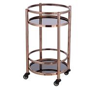 SLGGPJBU Carrito de cocina - Carrito de servicio grande para bar, estante de almacenamiento plegable de acero inoxidable con ruedas para bares y restaurantes, hoteles